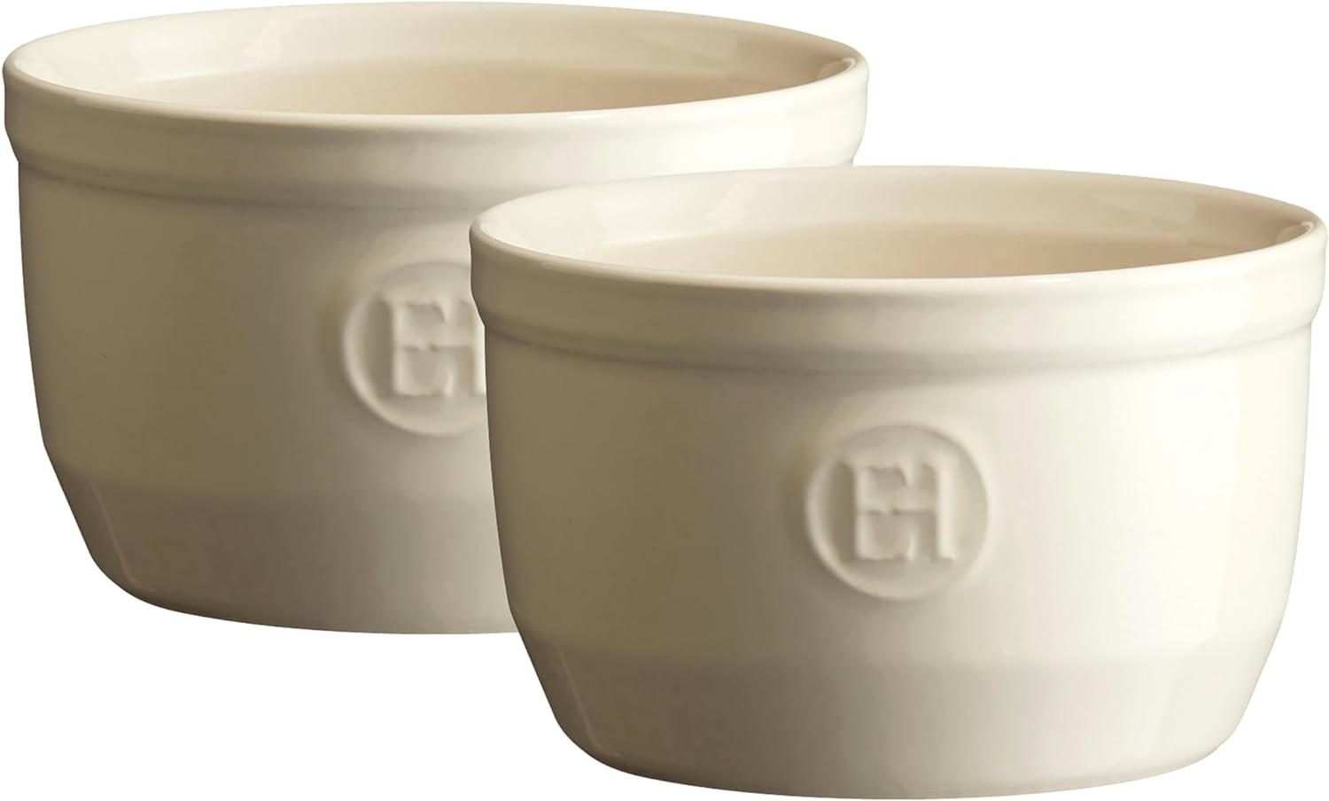 Emile Henry Made in France 8.5 oz Ramekin, Set of 2, 4" by 2.5", Clay