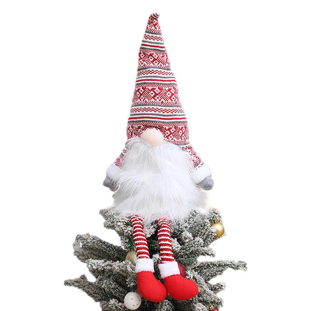 KKIMR Black Clearance Friday Xmas Decoration Gnome Christmas Tree Topper Gnome Christmas Ornaments Santa Gnomes Plush Decoration OrnamentChristmas Ornaments
