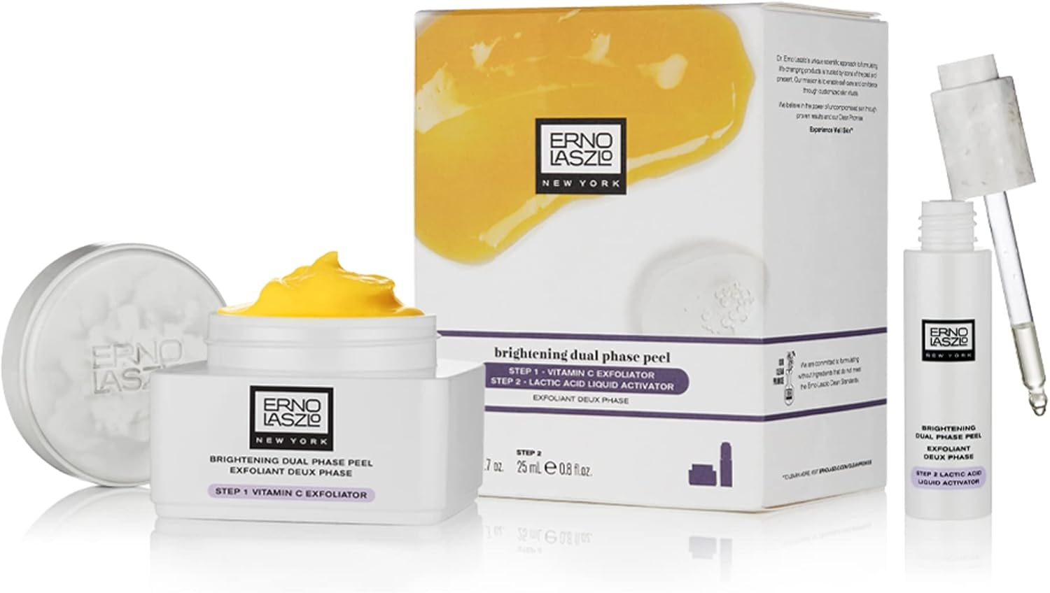 Erno Laszlo - Brightening Dual Phase Peel (Step 1 50ml/1.7oz + Step 2 25ml/0.8oz)(2phases)