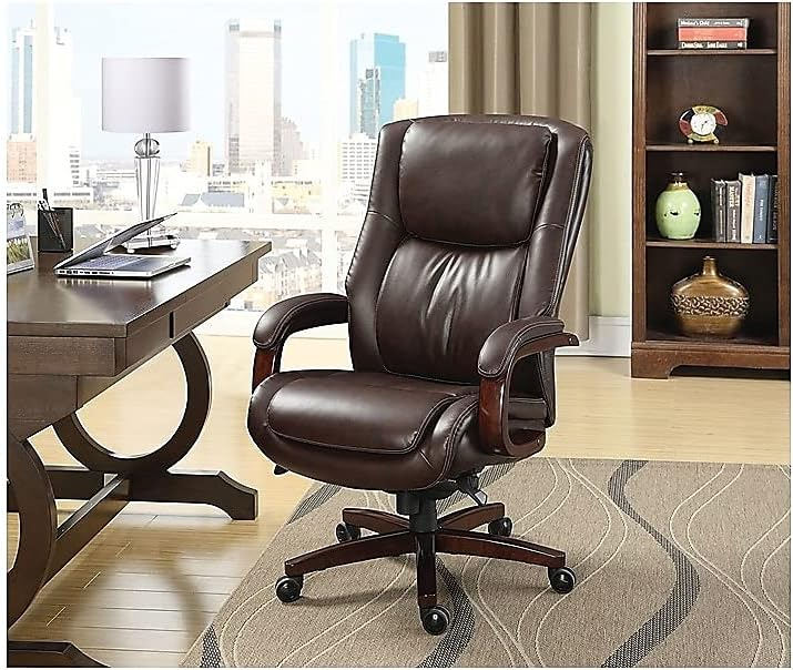 La-Z-Boy Winston Bonded Leather Executive Chair Brown (44763)