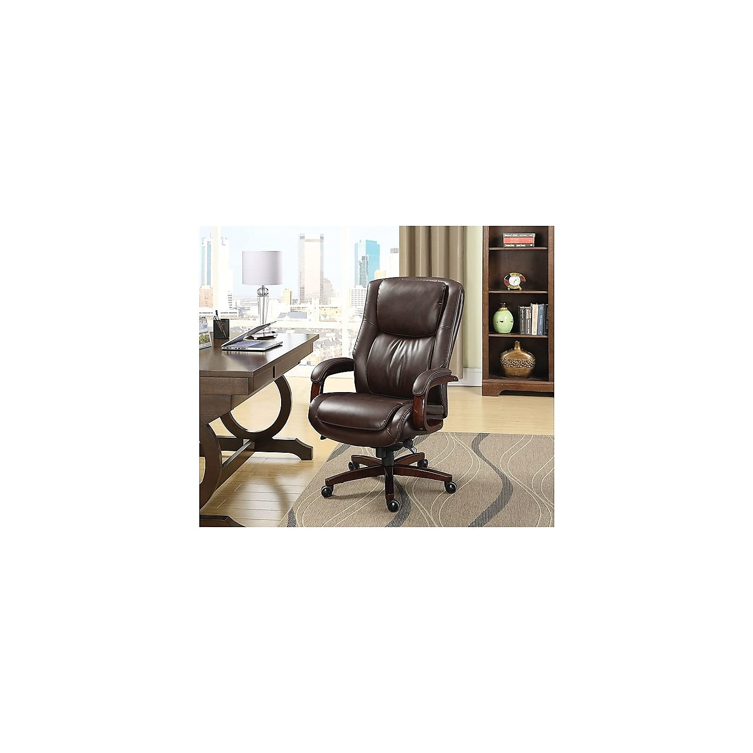 La-Z-Boy Winston Bonded Leather Executive Chair Brown (44763)