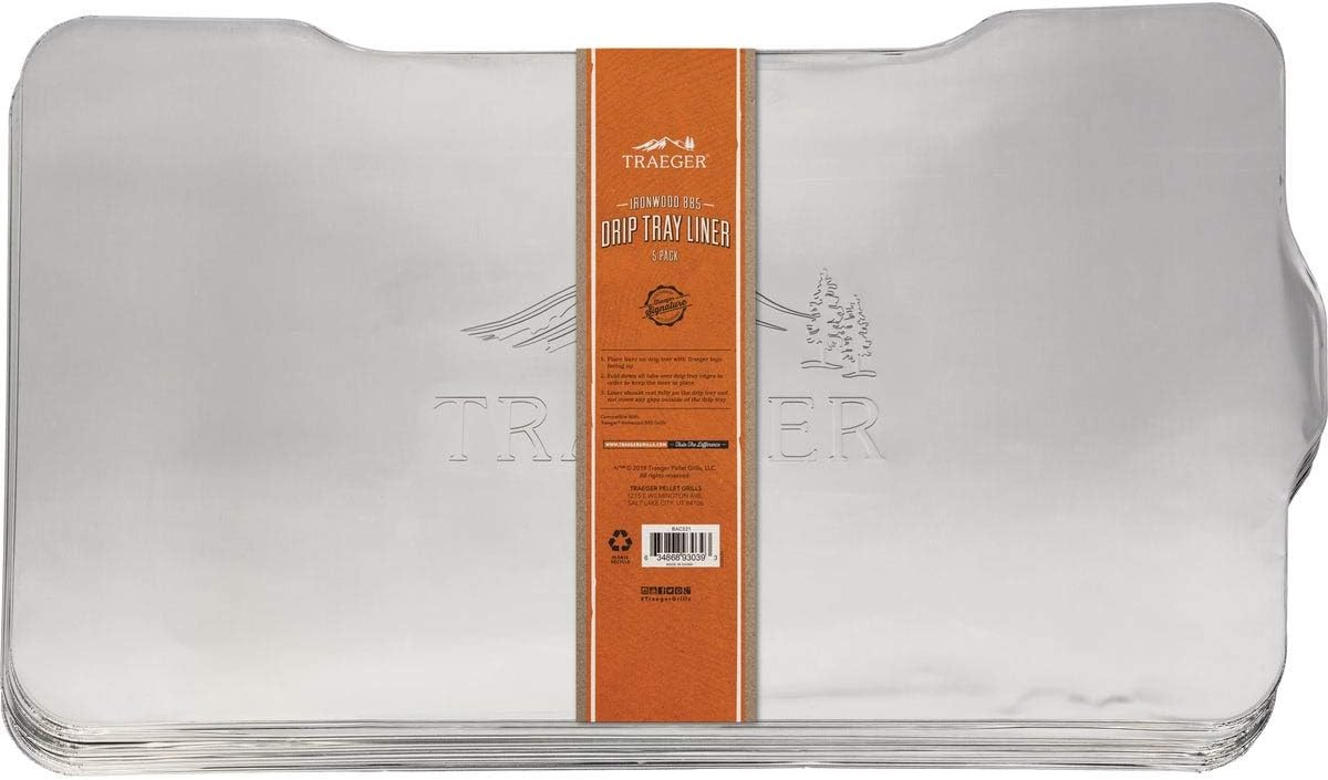 Traeger Aluminum Drip Tray Liner 28.75 in. L X 15.5 in. W For Ironwood 885