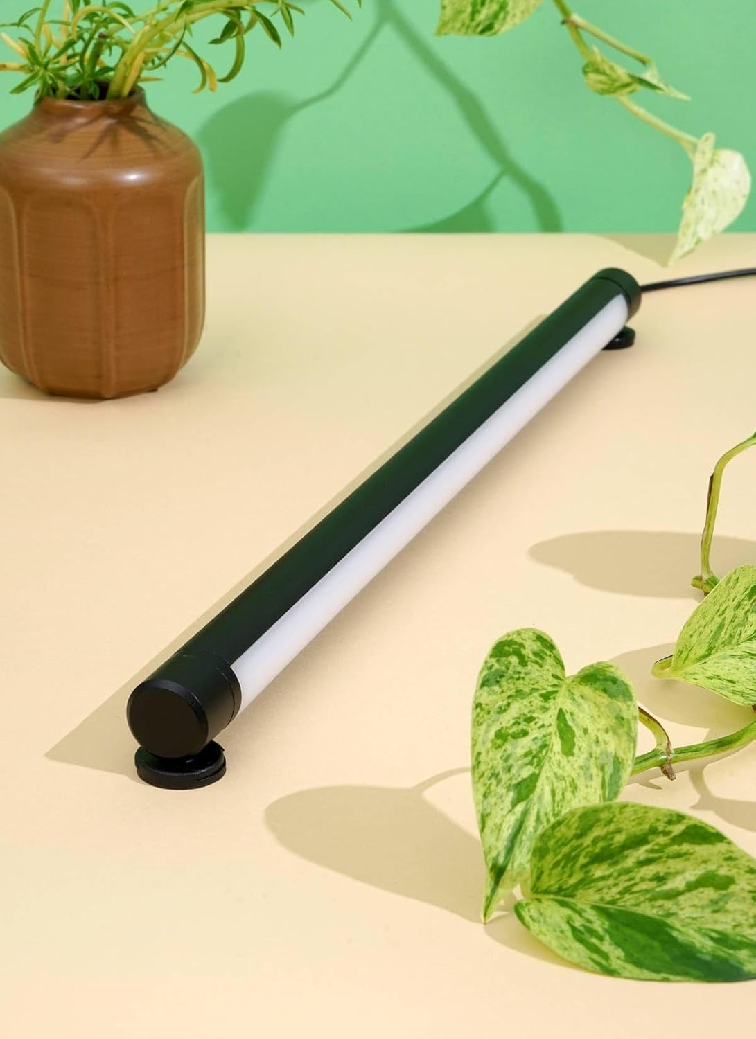 Soltech Solutions Grove™ LED Grow Light - Under-Cabinet/Shelving or Wall Mounted LED bar Light for Indoor houseplants and Herbs - Touch Control Power and dimming (White)