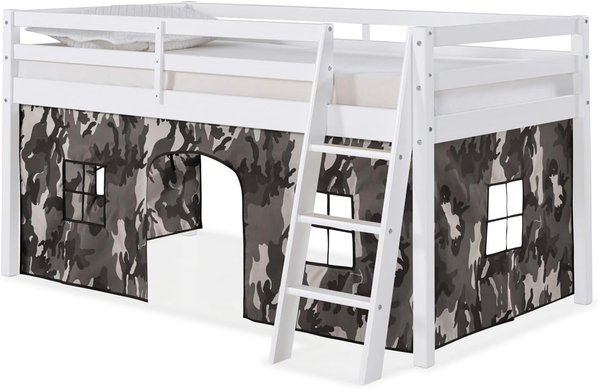 Alaterre Roxy Junior Loft - White with Gray Camouflage Tent