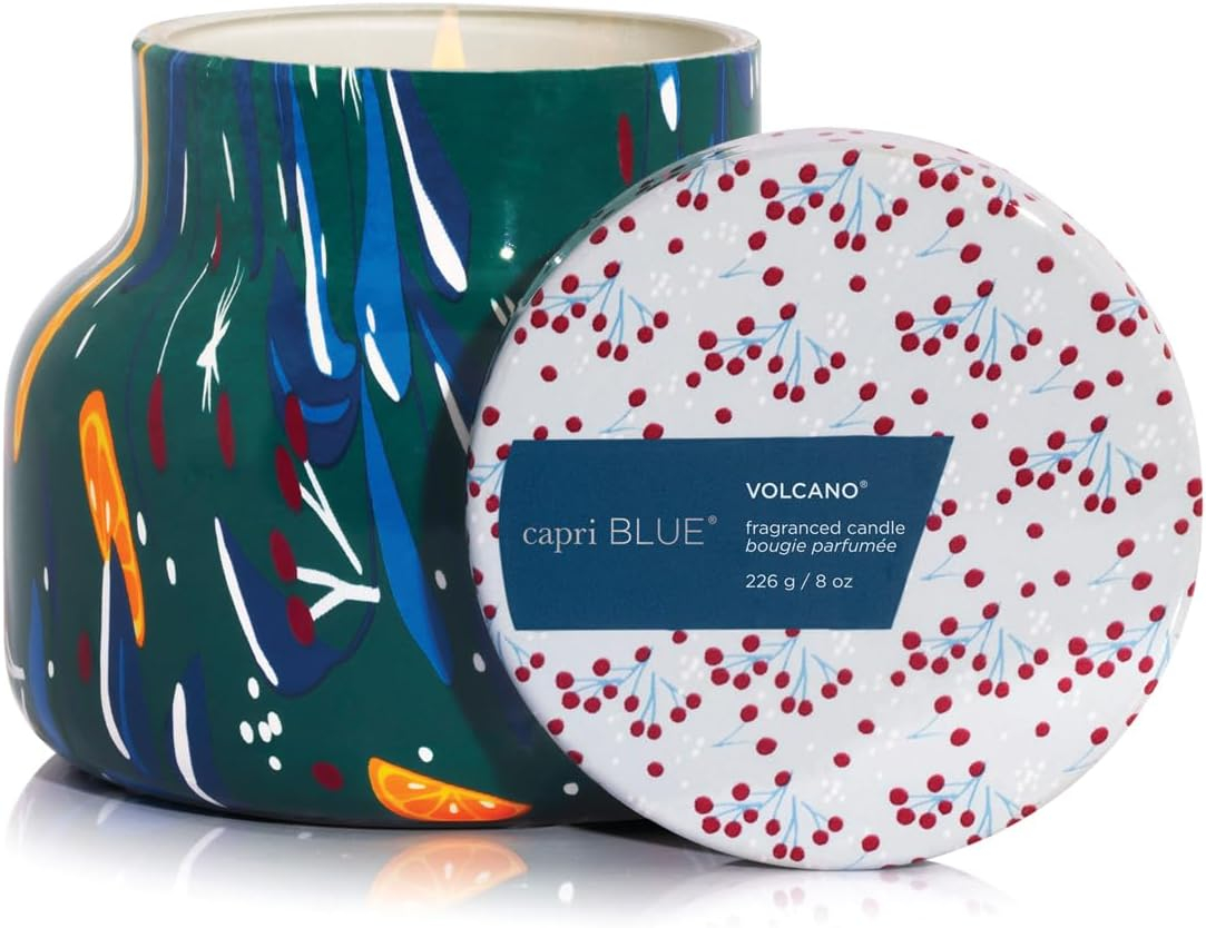Petite Multicolor Scented Jar Candle with Tropical Notes