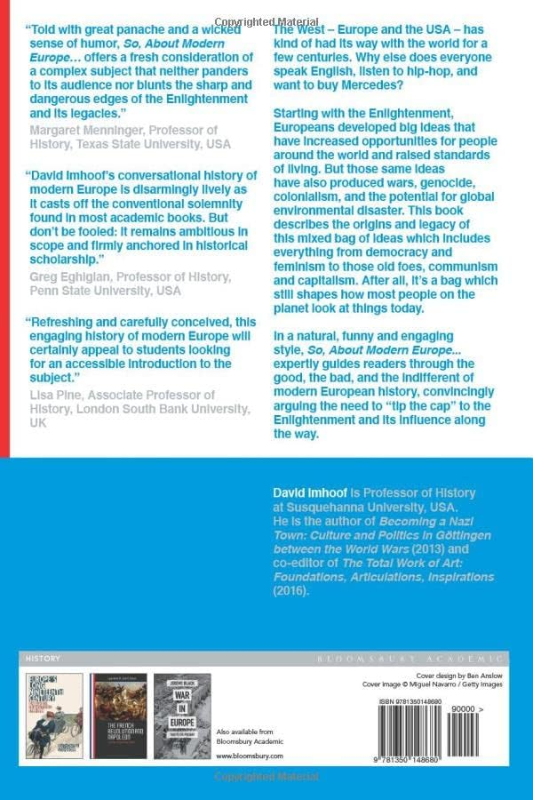 So, About Modern Europe: Conversational History from Enlightenment to Present