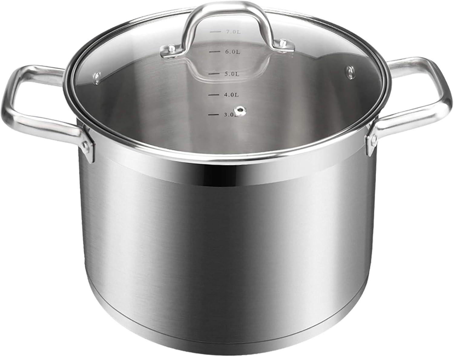 Duxtop Professional Stainless Steel Pasta Pot with Strainer Insert, 4PC Multipots Includes Pasta Pot & Steamer Pot, 8.6Qt Induction Stock Pot with Glass Lid, Impact-Bonded Technology