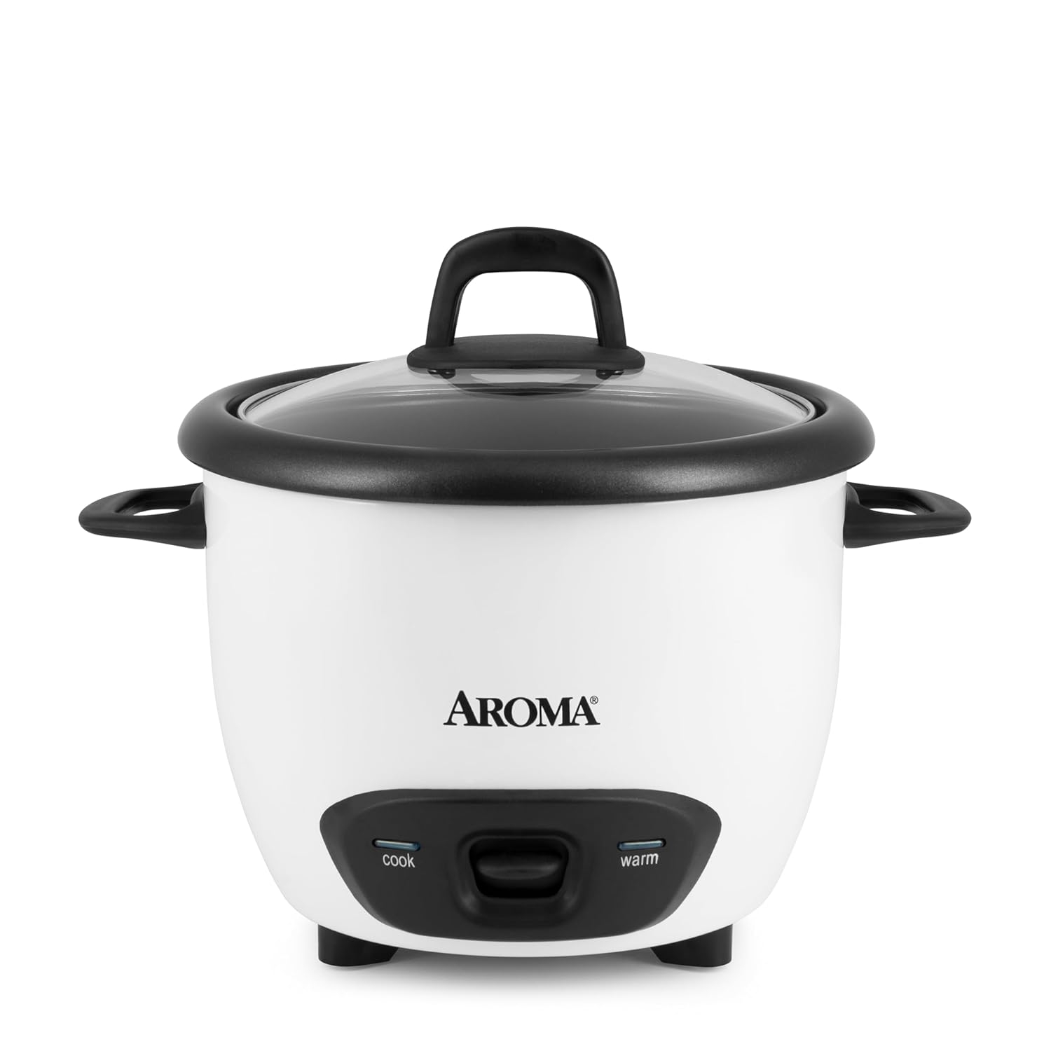 AROMA® 6-Cup (Cooked) / 1.5Qt. Rice & Grain Cooker, White, New, ARC-743G