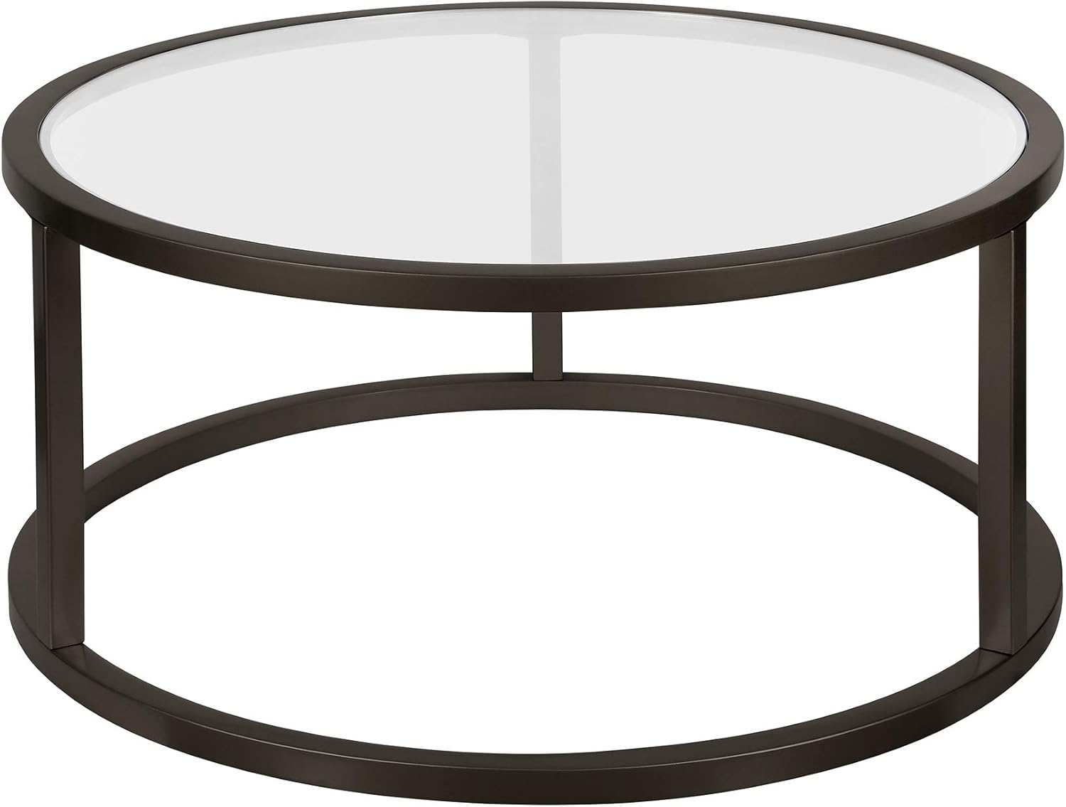 Evelyn&Zoe Lovett 20" Wide Square Side Table, Blackened Bronze