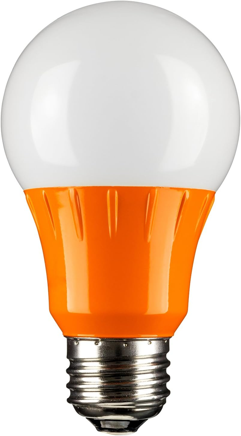 Orange Frosted LED Decorative Screw-in Light Bulb
