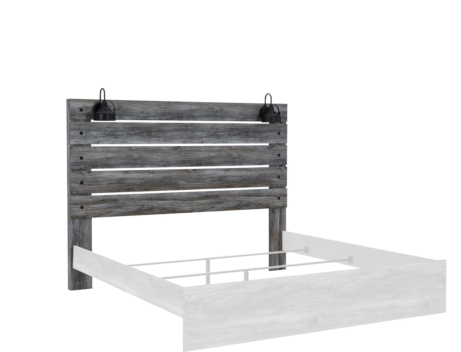 Signature Design by Ashley Casual Baystorm King Panel Headboard  Gray