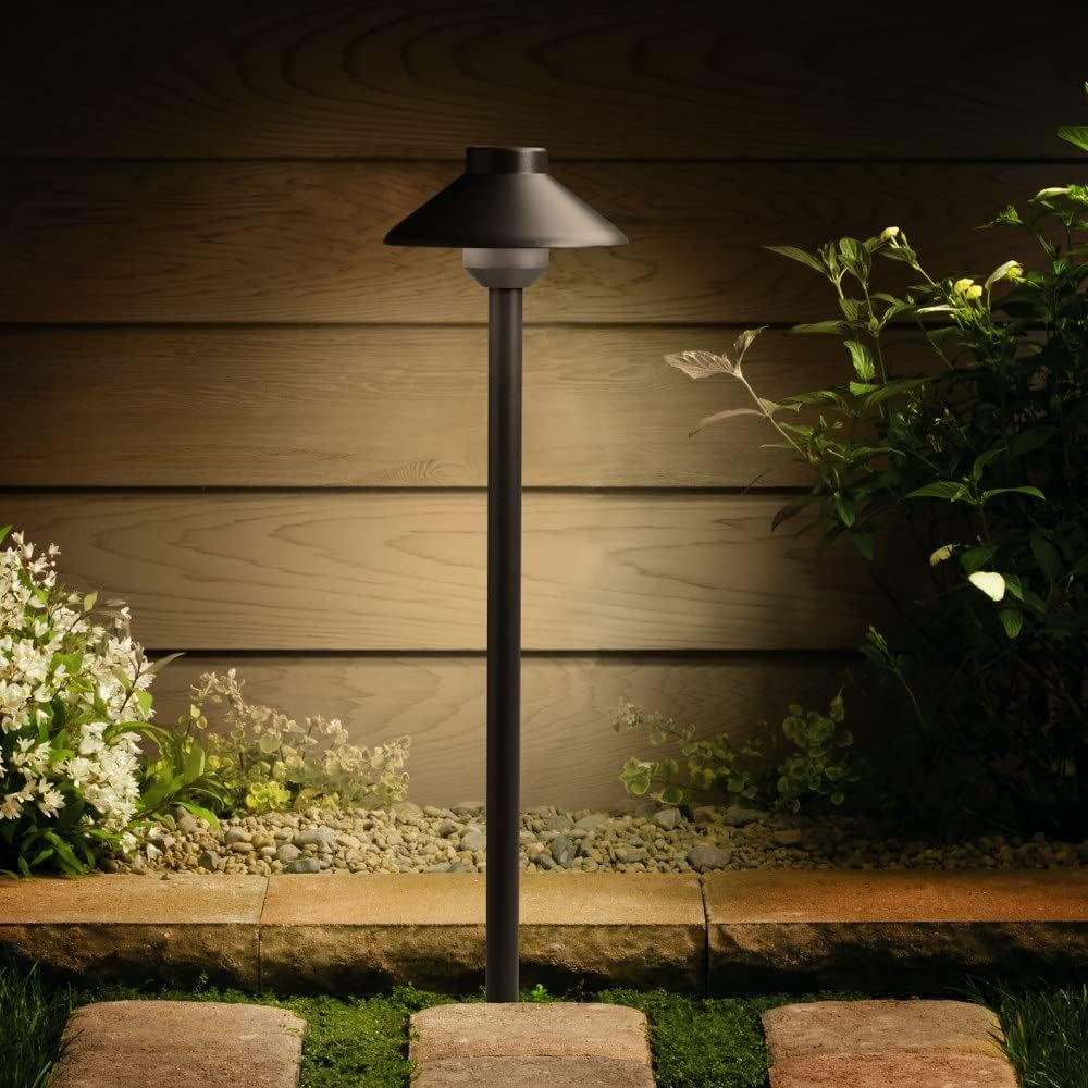 Kichler 15820AZT Llena LED Path, Textured Architectural Bronze, 22.5-Inch