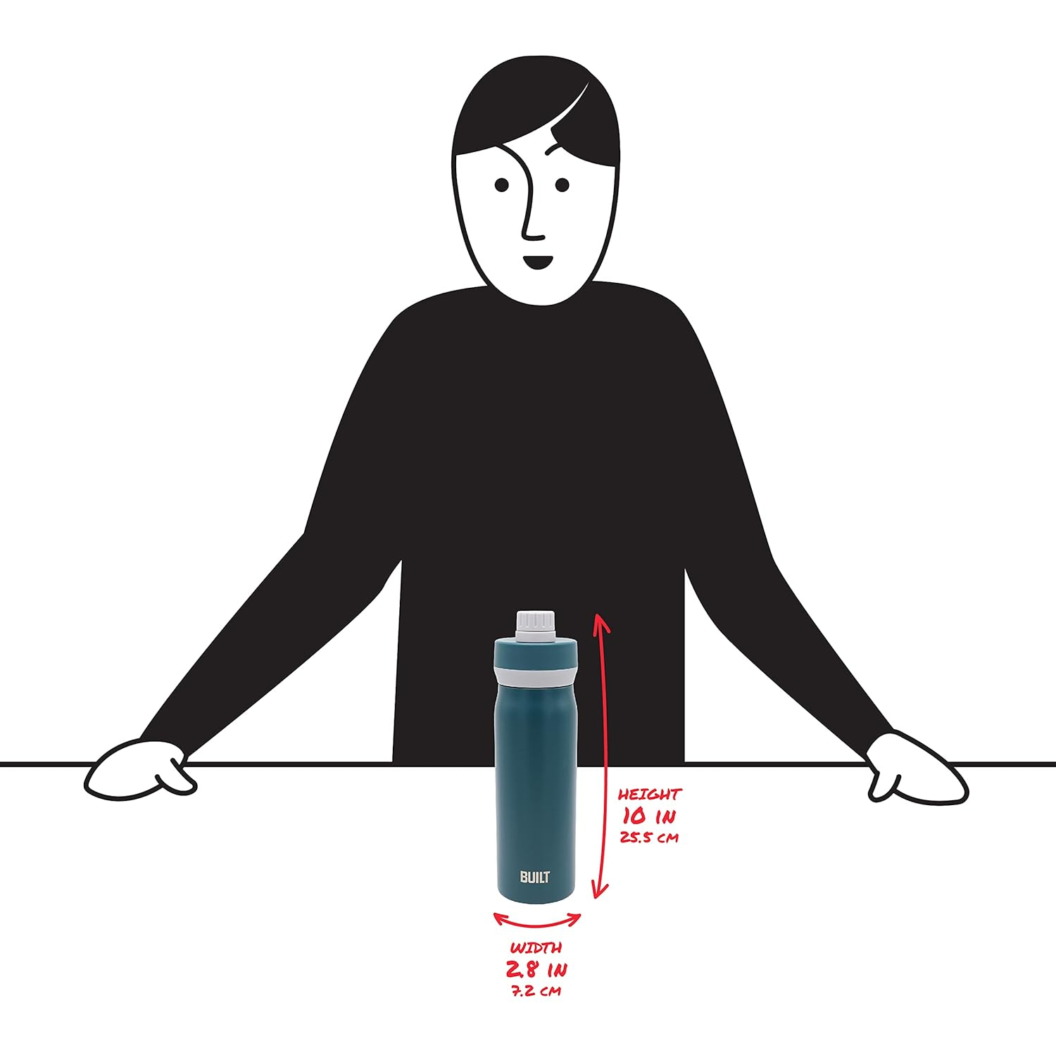 Pink Double Wall Vacuum Insulated Stainless Steel Water Bottle, 20oz