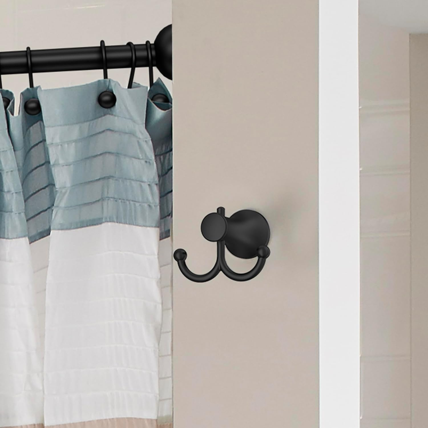 American Standard 8337210.243 Colony PRO Double Robe Hook, Matte Black