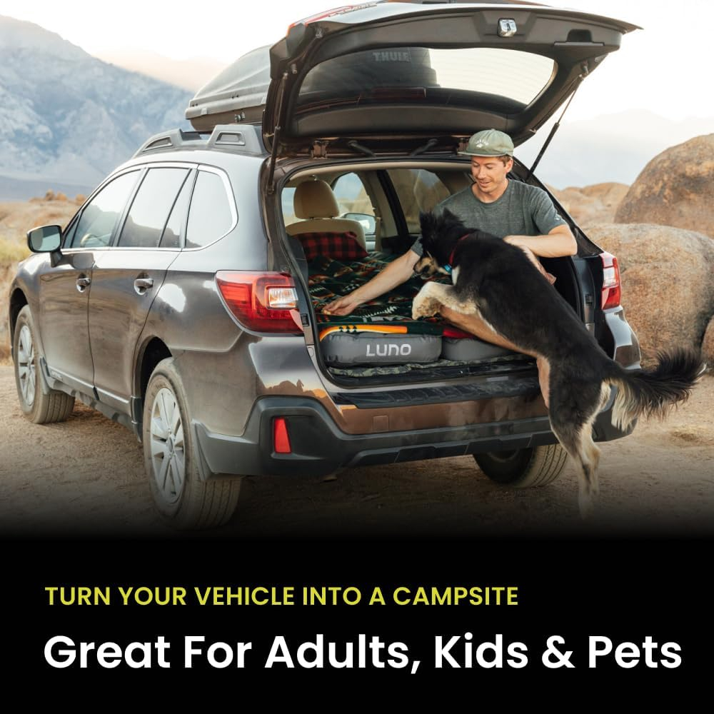 Luno Air Mattress 2.0 - Compatible with Subaru Ascent, Ford Explorer and More - Double Bed