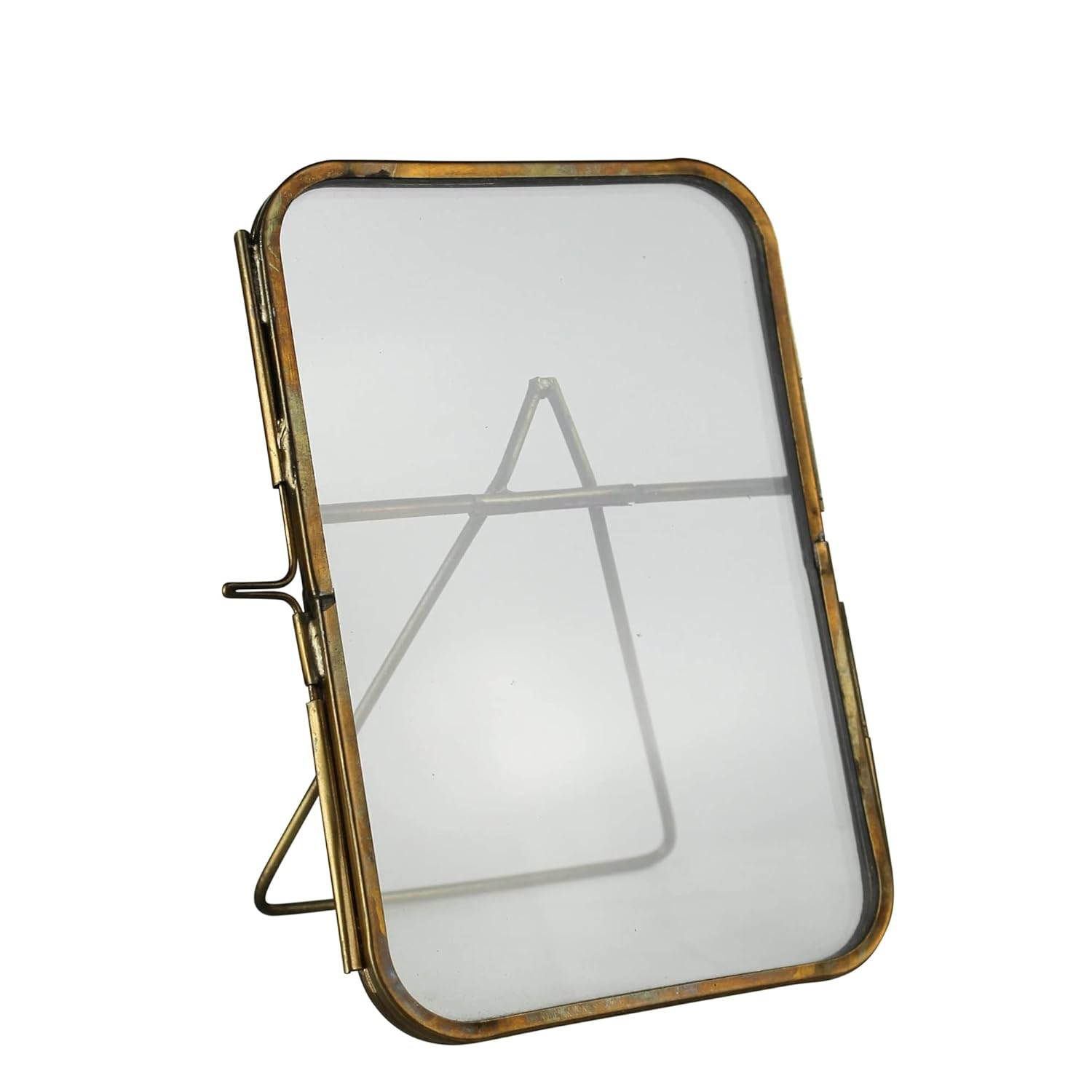 HomArt Arroyo Frame, Holds 4 x 6 inches Photo, Brass