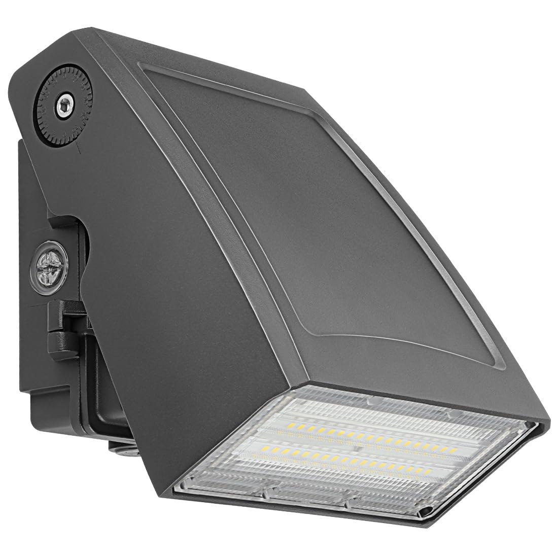 30W LED Wall Pack Light with Dusk-to-Dawn Photocell, Adjustable Head Waterproof Outdoor Lighting Fixture, 150-250W HPS/HID Replacement 5000K 3600lm