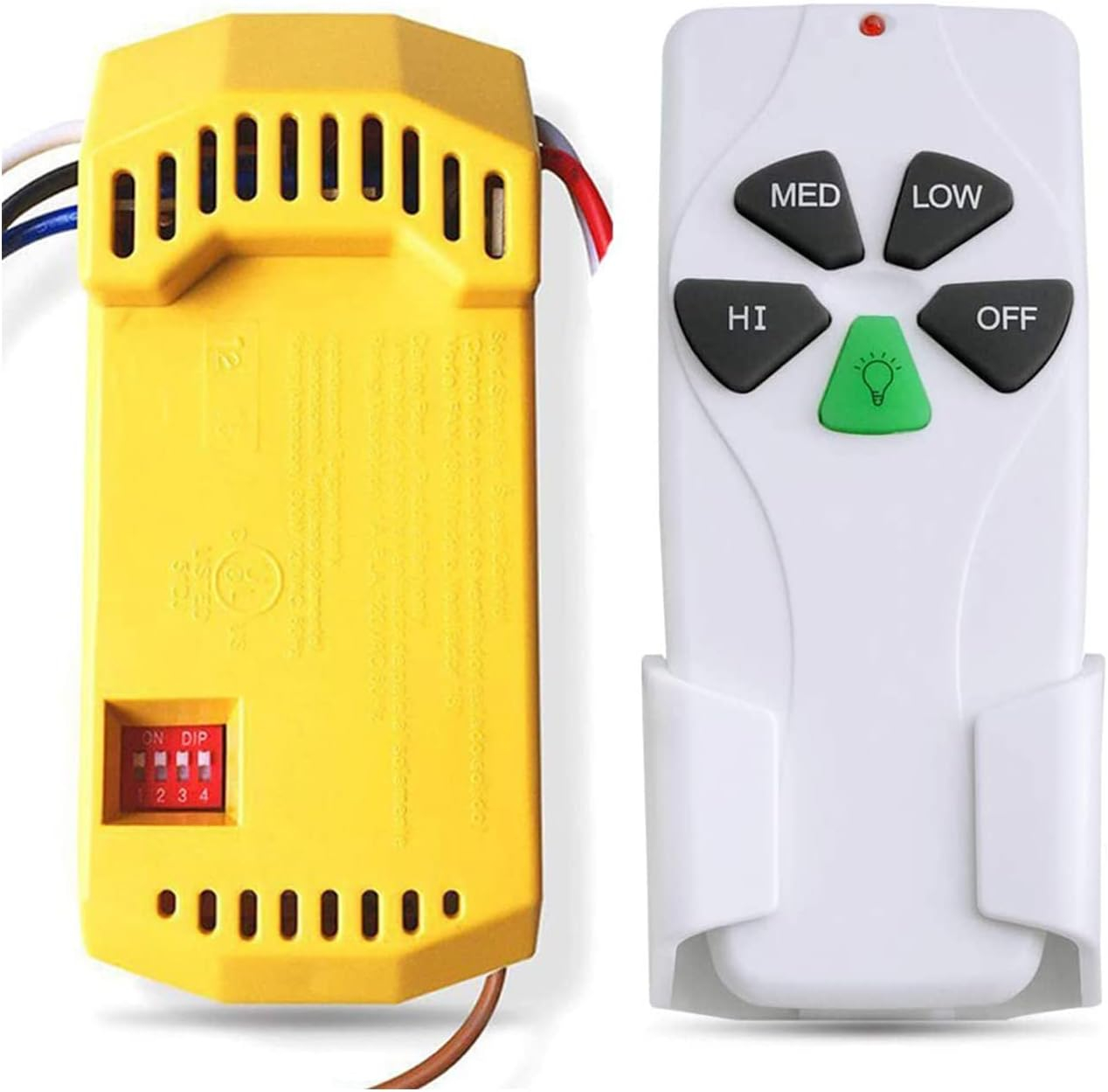 FAN-53T Ceiling Fan Remote Control Replacement for Hampton Bay Hunter Harbor Breeze Allen+Roth Replace 2AAZPFAN53T CHQ8BT7030T CHQ7030T UC7030T FAN53T FANHD L3HFAN35T