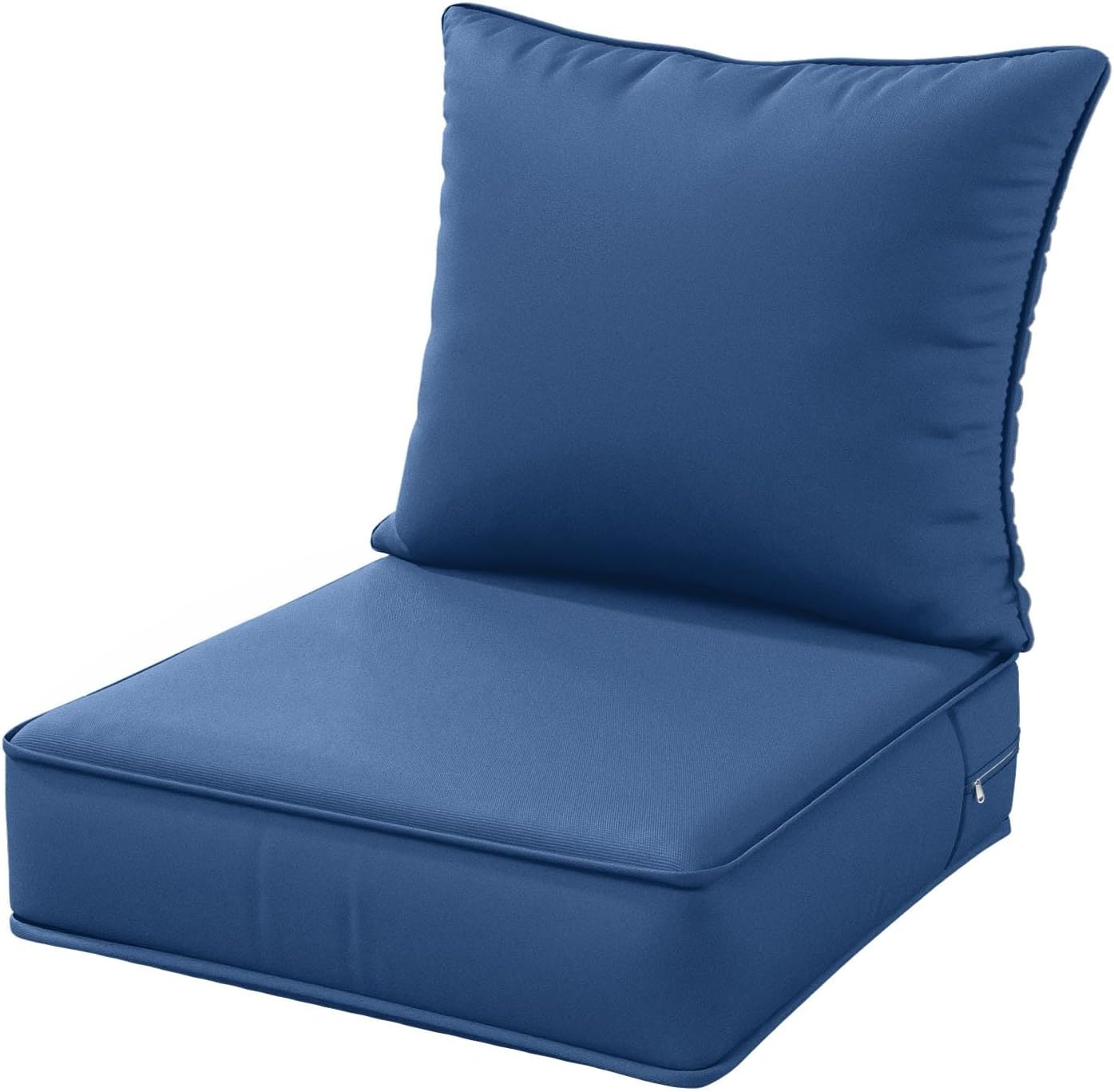 Outdoor Patio Chair Cushions Set 22 L X 22 W X 4 H Waterproof & Fade Resistant Deep Seat and Back Cushions with Removable Covers Outdoor Seat Cushion Set for Chairs and Sofas