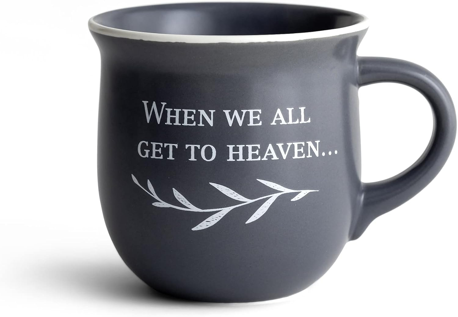DaySpring - When We All Get to Heaven Ceramic Coffee Mug, 14oz, Gray