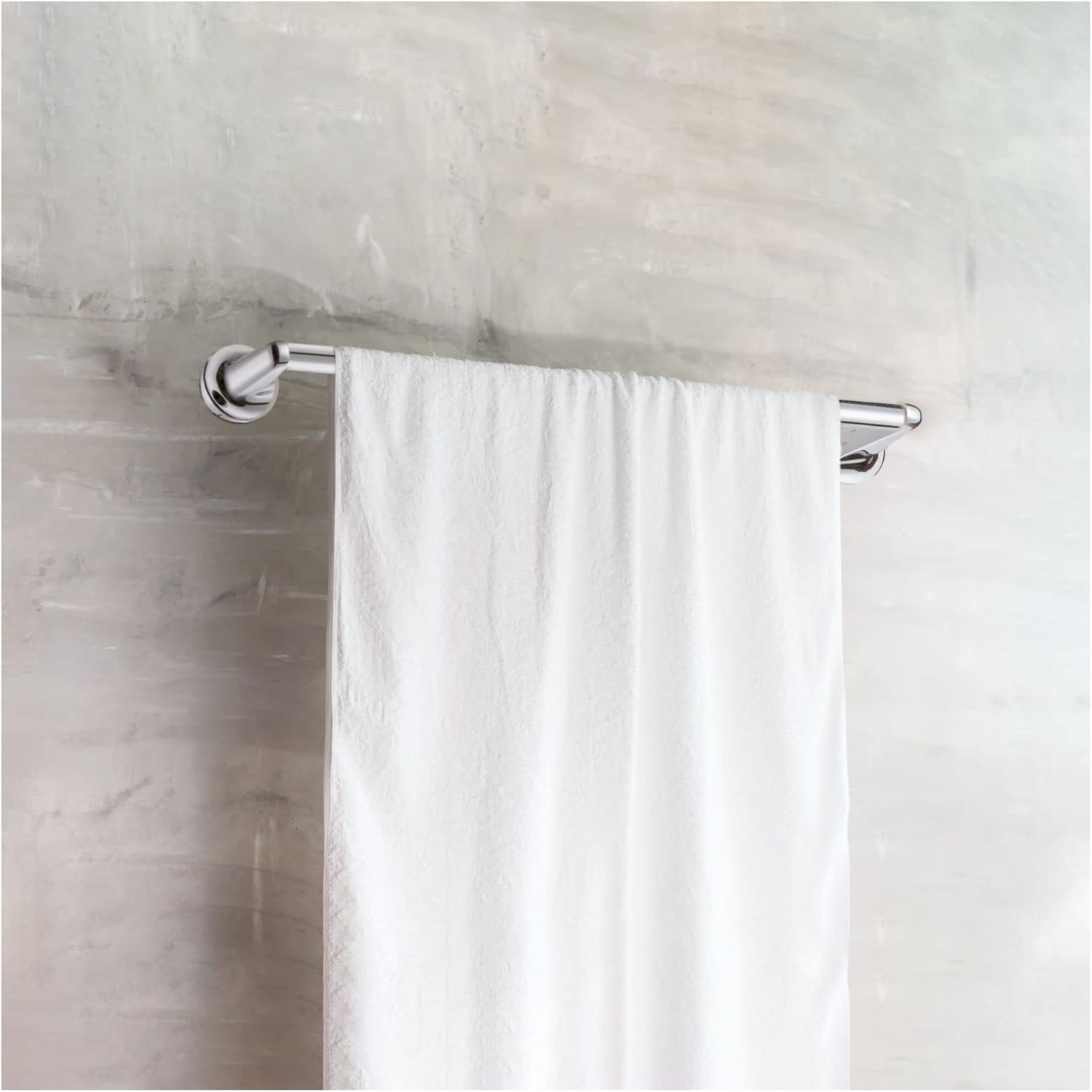 Alta Bay 18-inch Polished Chrome Wall Mounted Towel Bar