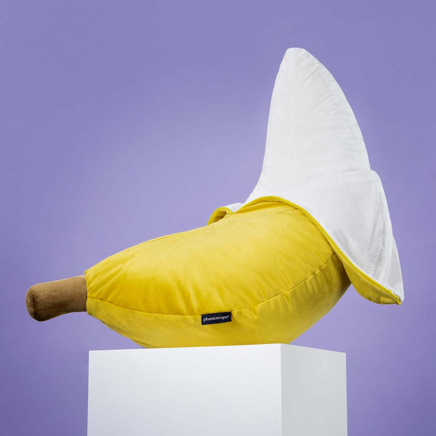 Phantoscope Fruit Shaped Pillows Series Lemon Shaped Throw Pillow, Fun Home Decor of Fruit Themed Shaped Cushions, Decorative Shaped Pillow for Couch Bed and Chair, Yellow, 10 x11.5 inches