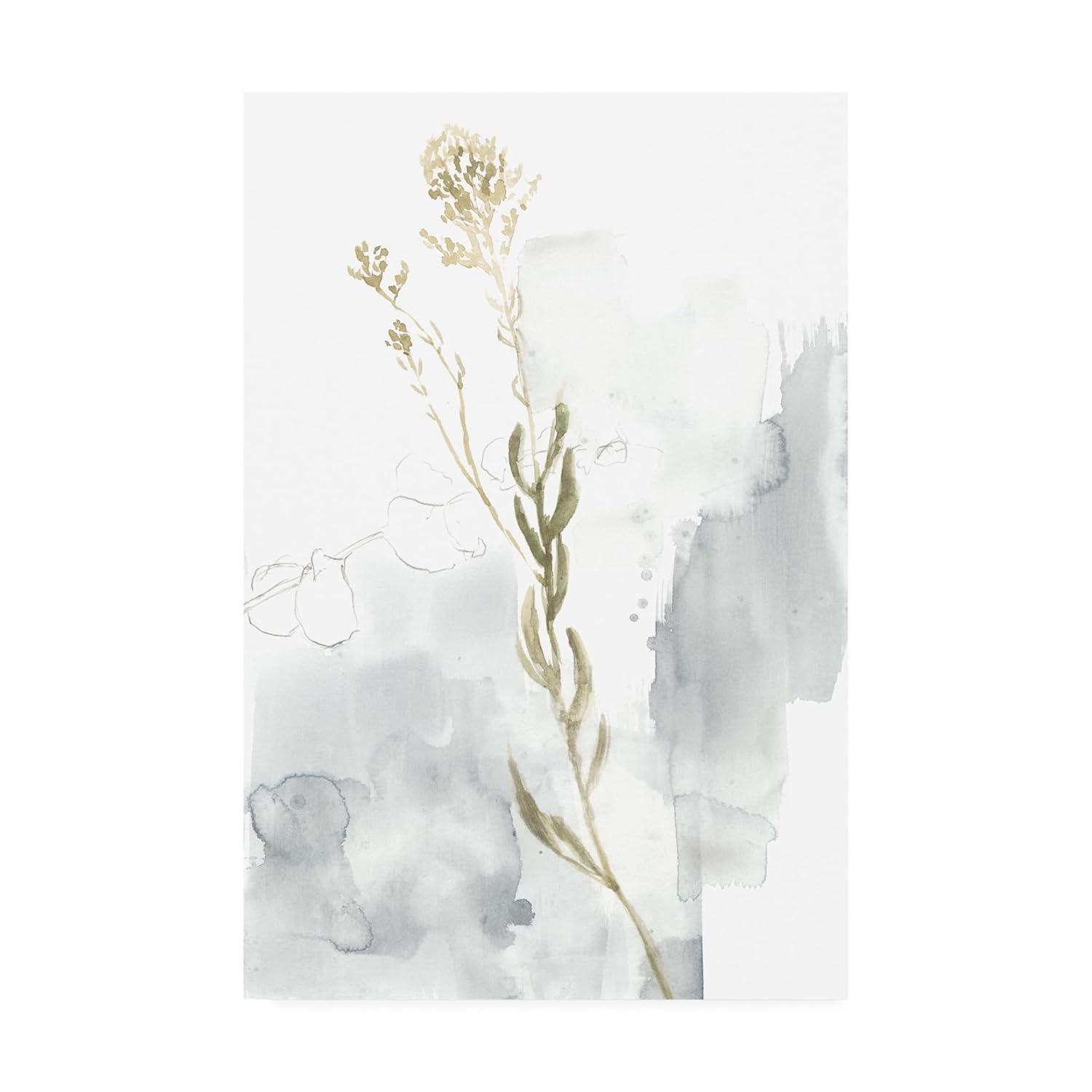 Jennifer Goldberger Wildflower Triptych III Canvas Art