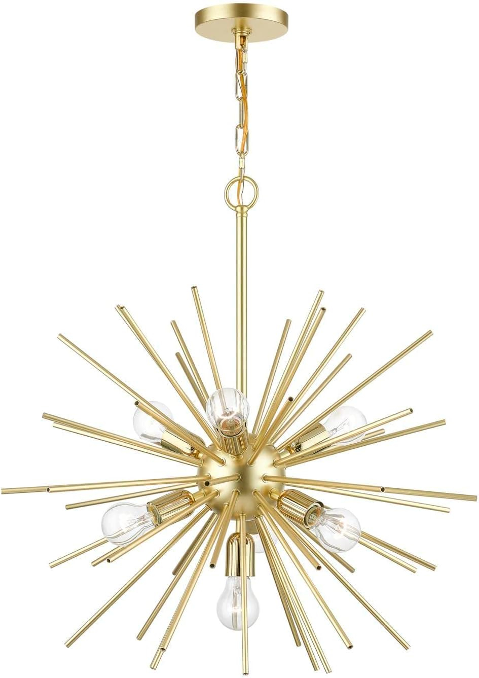 Livex Lighting Tribeca 7 - Light Pendant in  Soft Gold/Polished Brass