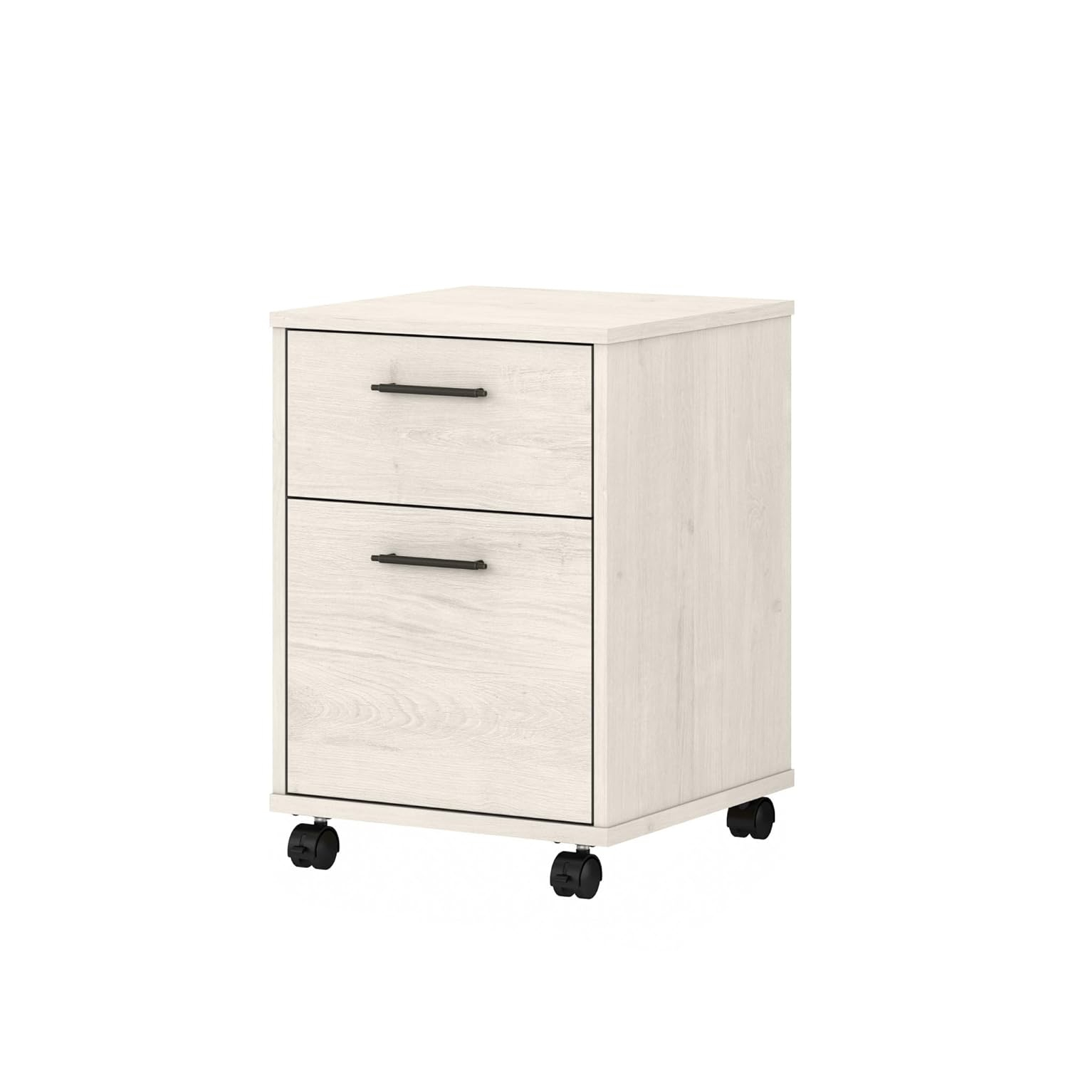 Bush Furniture Key West Mobile File Cabinet, 2 Drawer, Linen White Oak