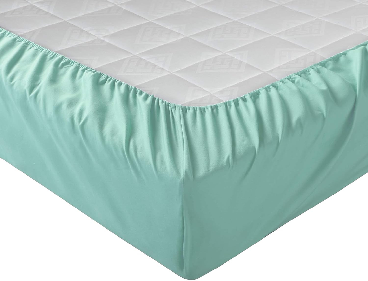 Aqua Twin Deep Pocket Microfiber Sheet Set