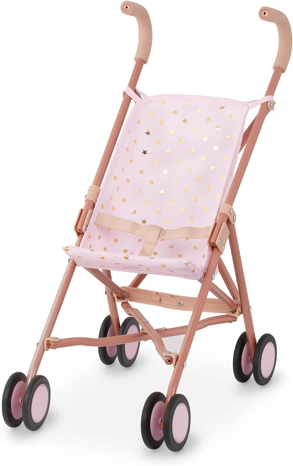LullaBaby  Doll Stroller  Foldable Frame  Star-Print Design  Baby Doll Accessories  Toys For Kids Ages 2 & Up  Baby Doll Stroller