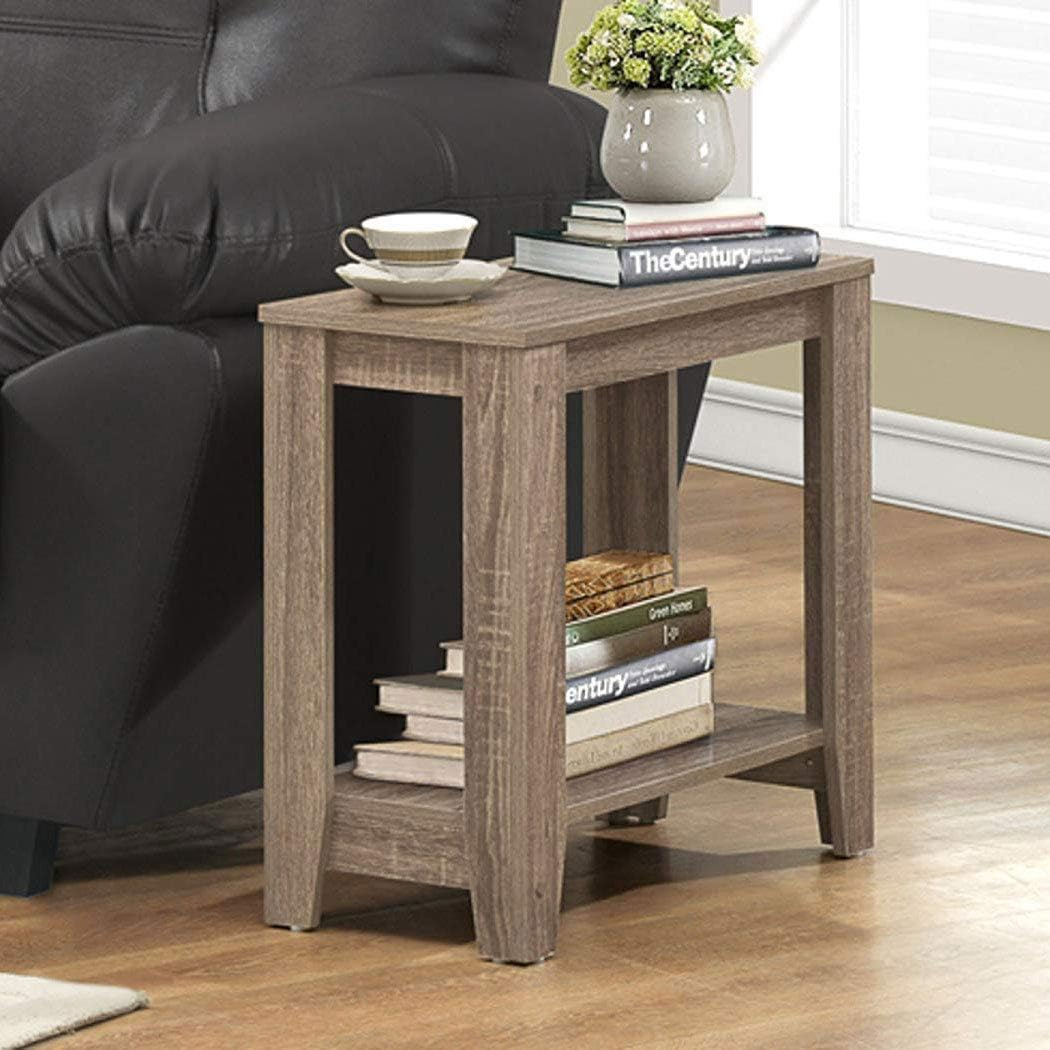Accent Table Side End Nightstand Lamp Living Room Bedroom Laminate Brown