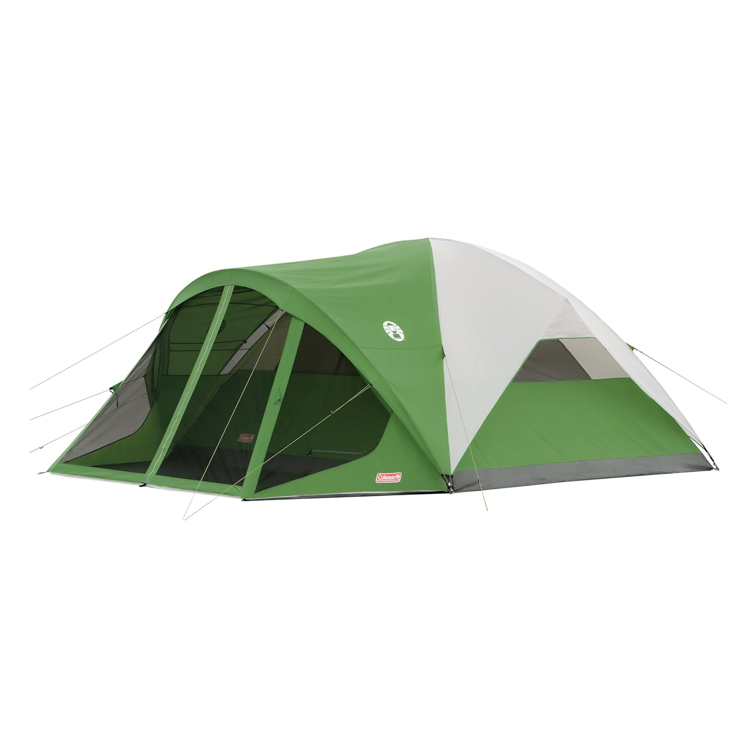 Coleman Evanston Screened Camping Tent, 6/8 Person Weatherproof Tent with Roomy Interior Includes Rainfly, Carry Bag, Easy Setup and Screened-In Porch