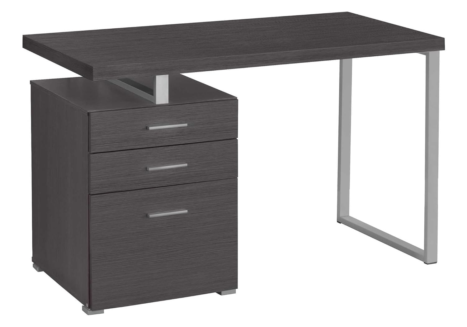 Monarch Specialties Computer Desk, Home Office, Laptop, Storage Drawers, 48"L, Work, Brown Laminate