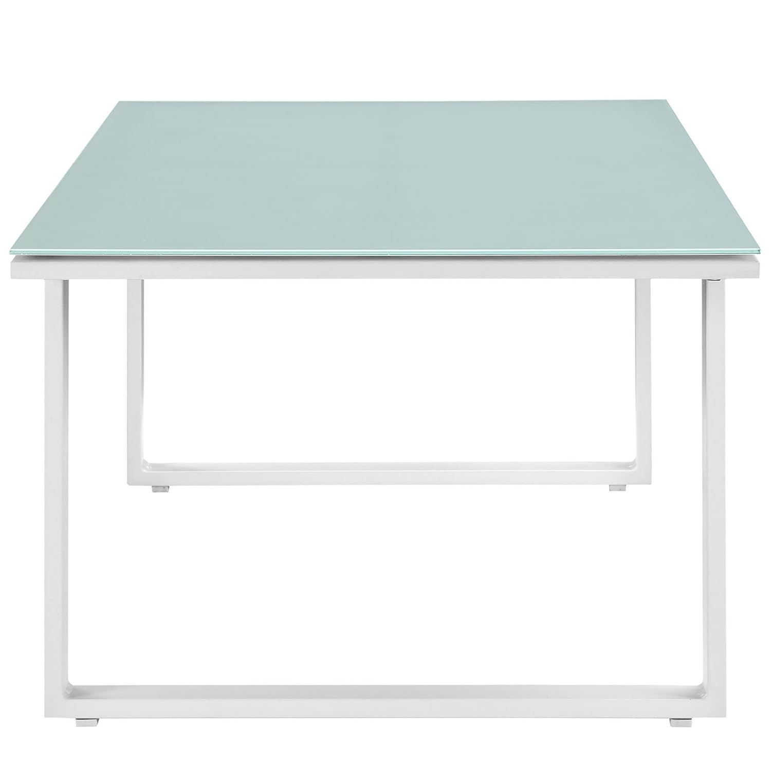 White Fortuna Outdoor Patio Coffee Table