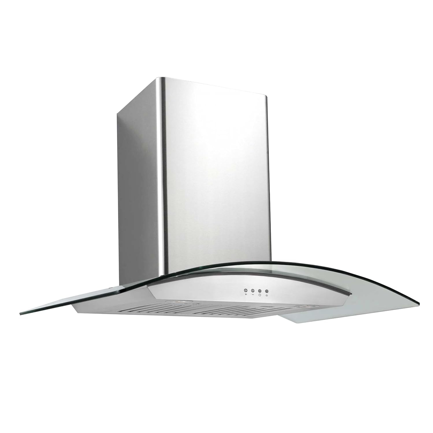 Ancona AN0111-3604 Tornado II 36" 600 CFM Ducted Wall Mount Glass Canopy Range Hood in Stainless Steel