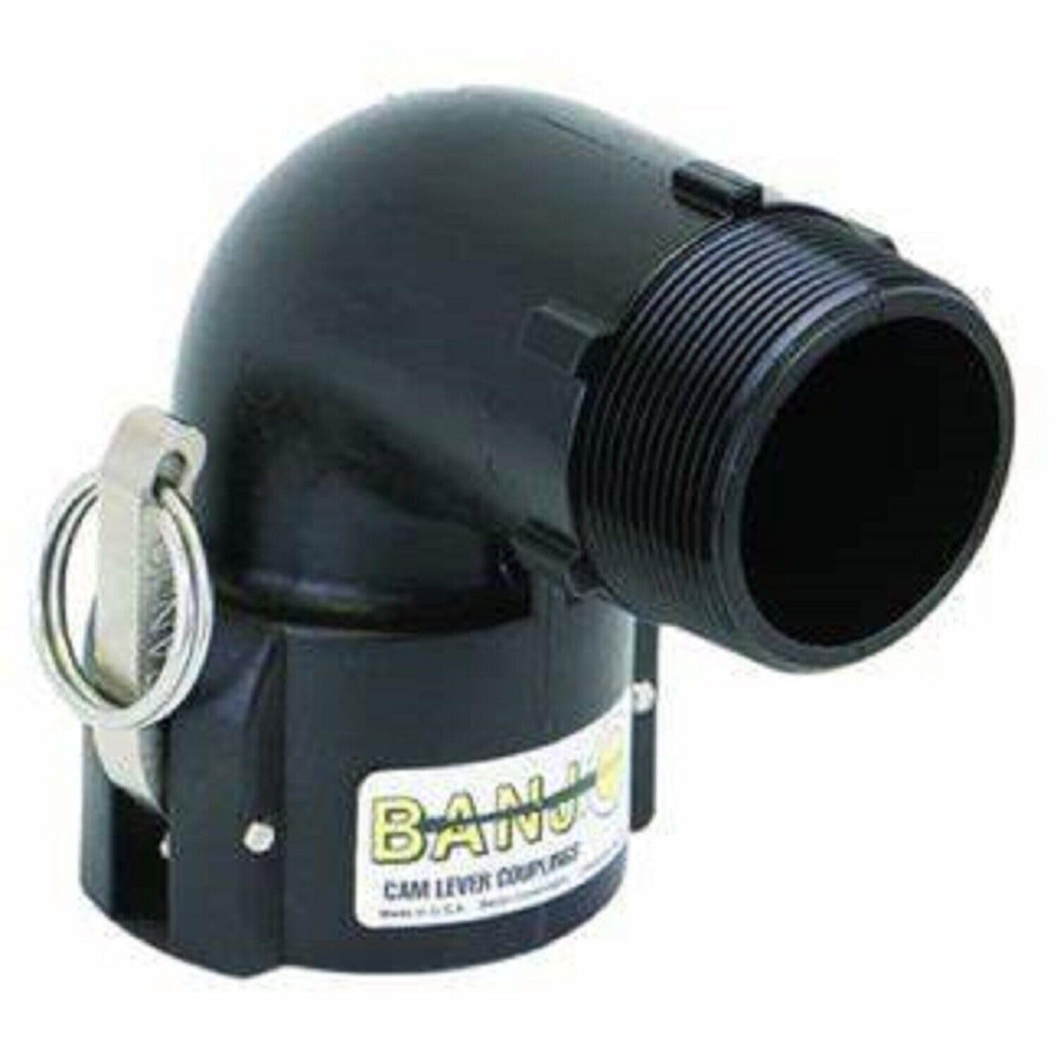 Banjo 90 Deg 2" Female Coupler - 2" Male Thread Poly Cam Lever (200B90)