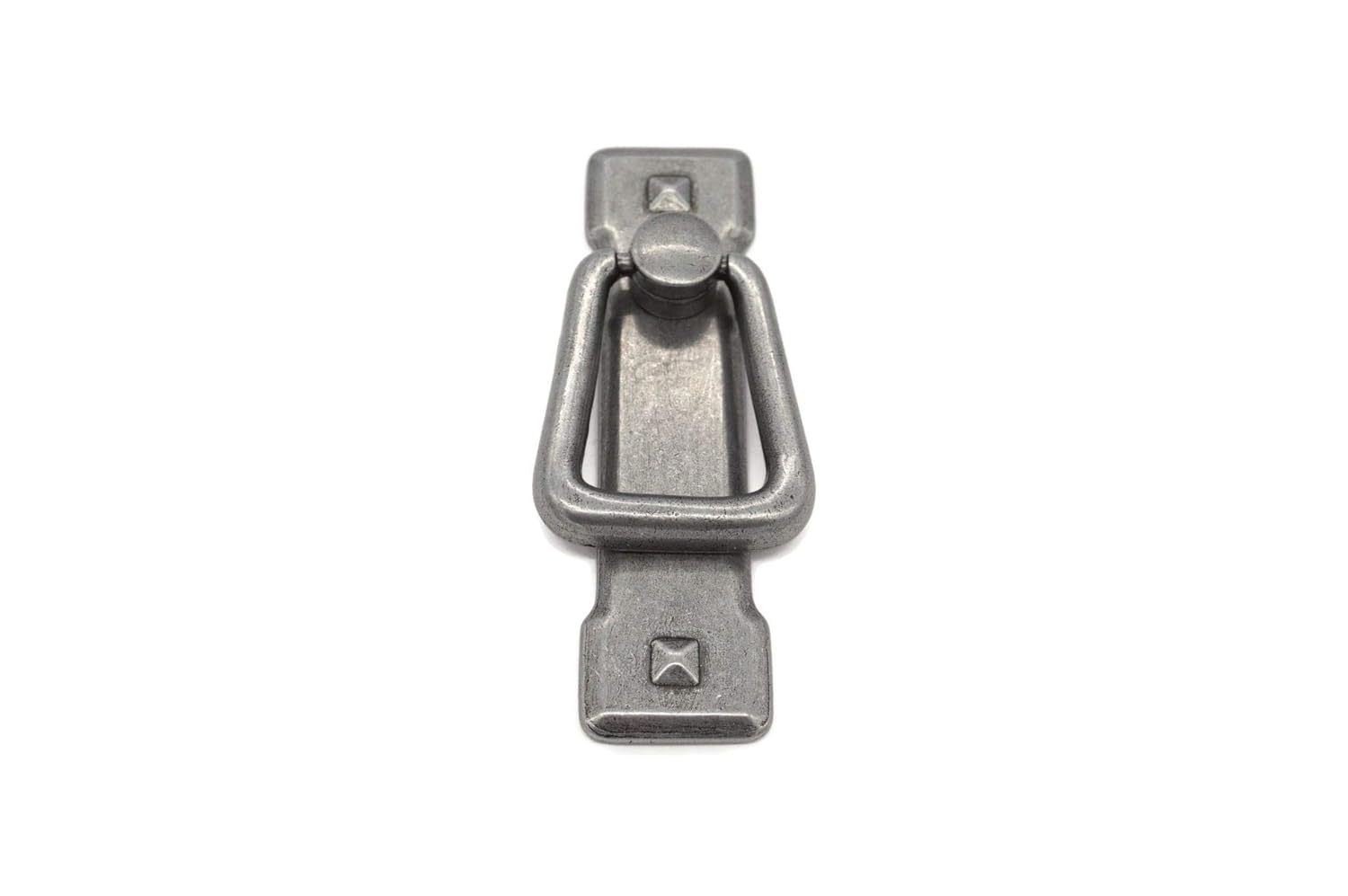 Pewter Zinc Alloy Vertical Drop Bail Cabinet Pull