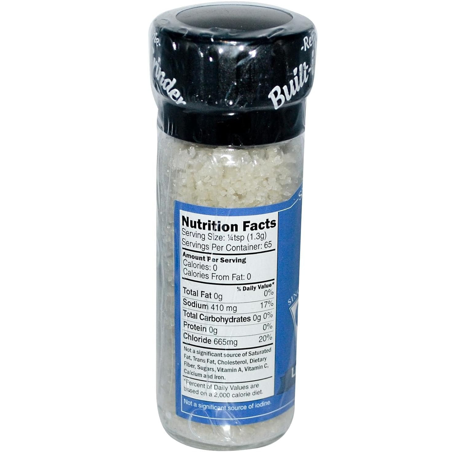 Celtic Sea Salt Light Grey Coarse Sea Salt, 3 Oz Grinder