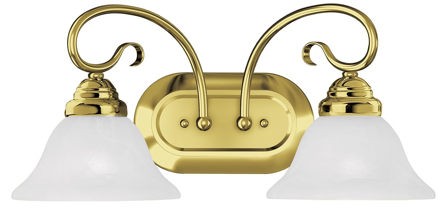 Livex Lighting Coronado 2 - Light Vanity in  Polished Brass
