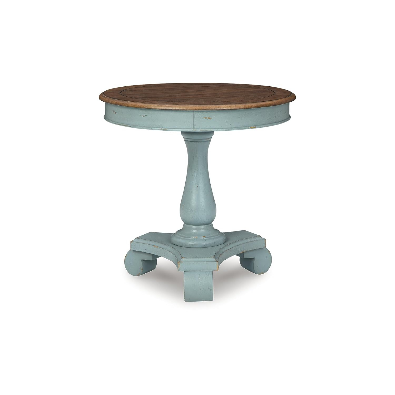 Signature Design by Ashley Casual Mirimyn Accent Table  Teal/Brown