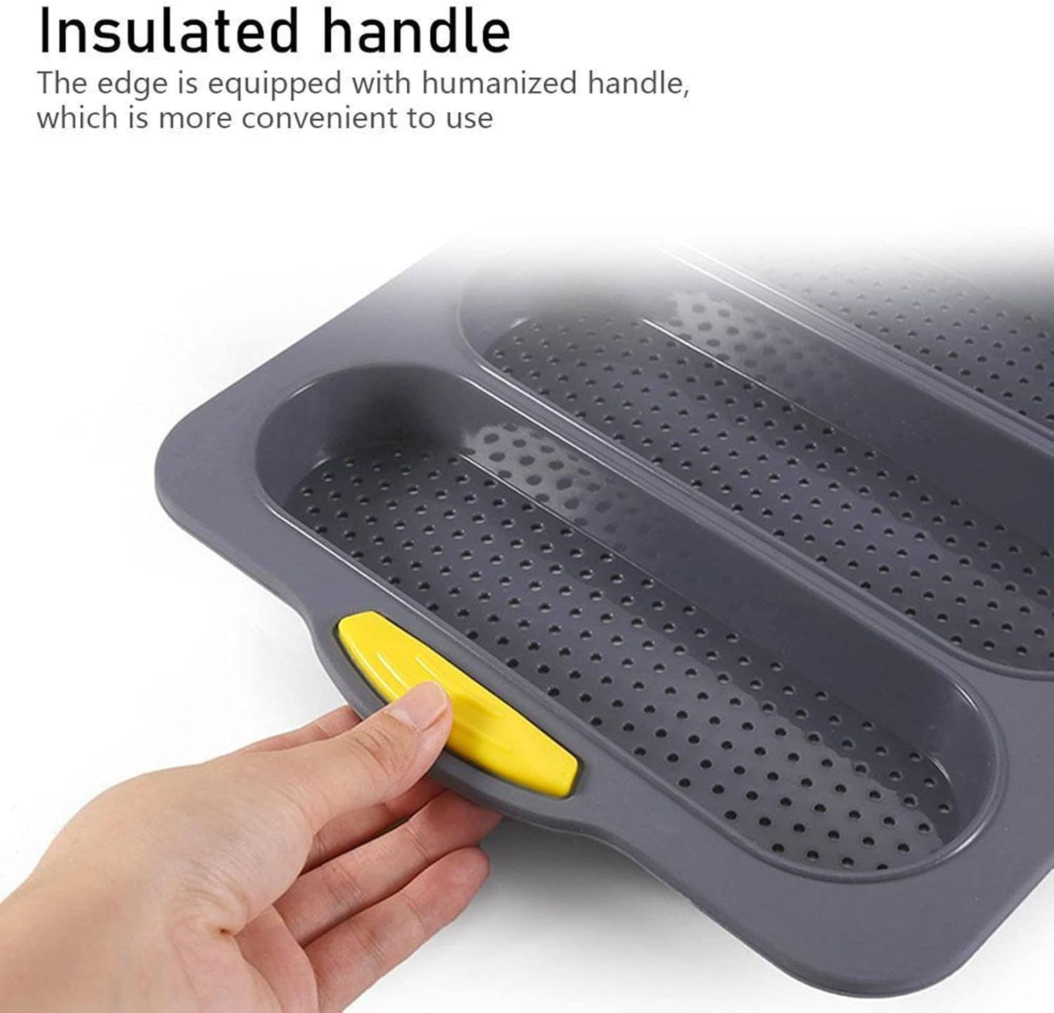 Loaf Pan French Four-hole Bread Non-stick Pan Easy Release Household Silicone Food Baking Breakfast Warm Afternoon Tea Romantic Dinner Tool