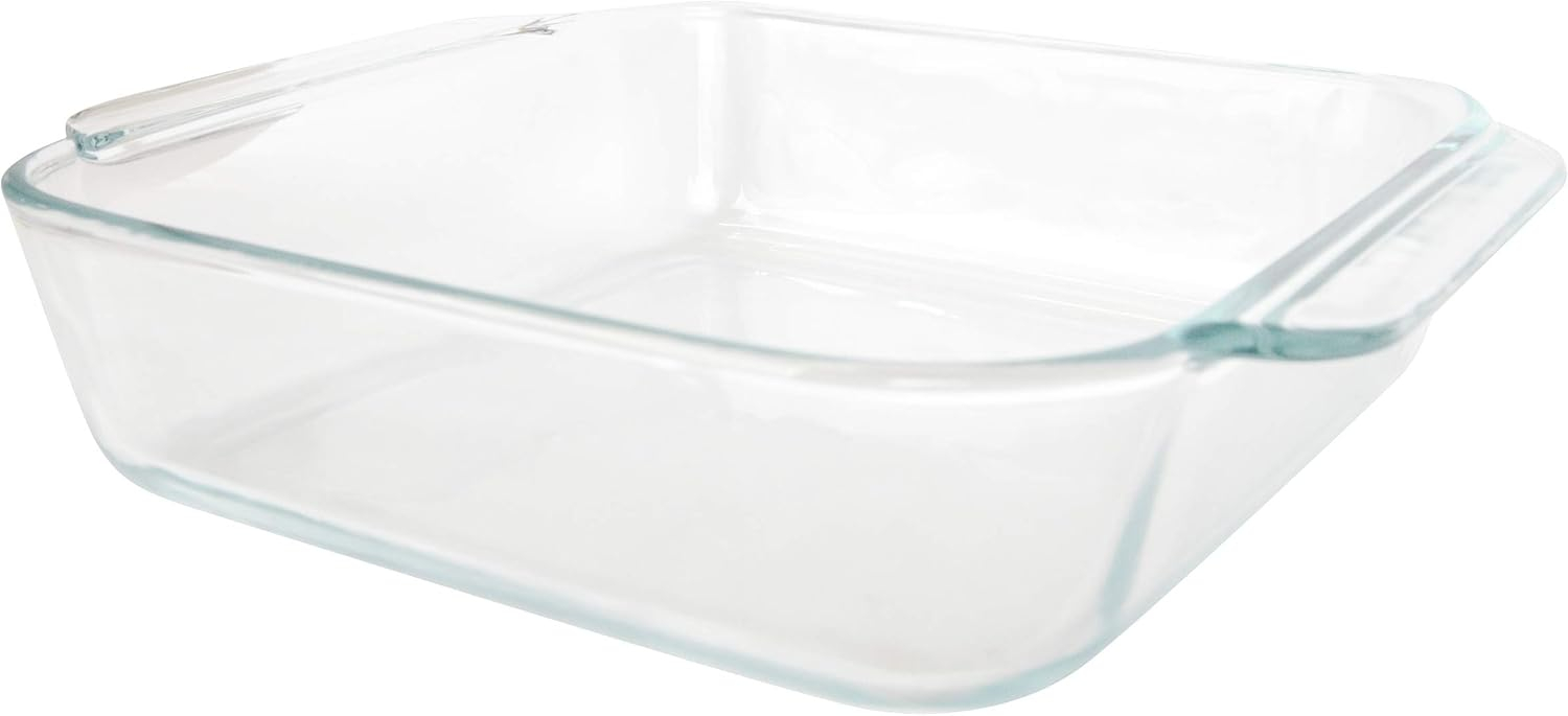 Pyrex 222 2-Quart Square Clear Glass Casserole Baking Dish