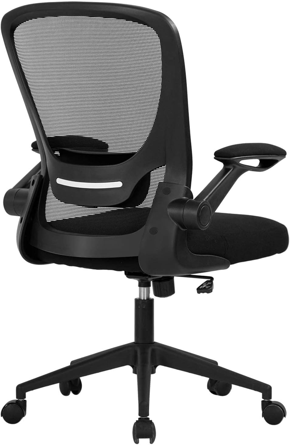Office Chair Desk Computer Chair with Lumbar Support Flip-up Arms Swivel Rolling Executive Task Mesh Adjustable Ergonomic for Adults(White)