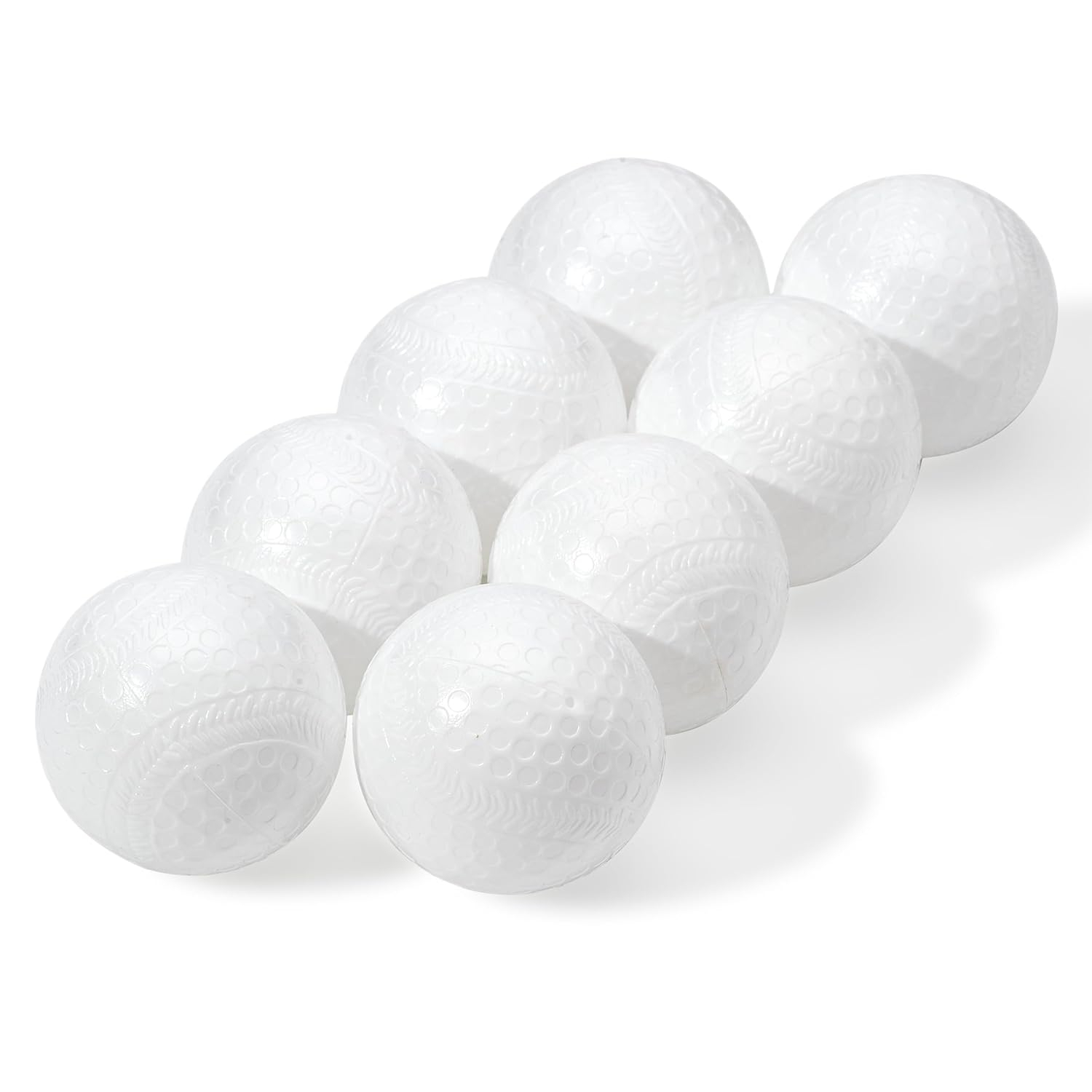 Franklin Sports Kids Toy Baseballs - 8 Pack Solid Plastic Balls