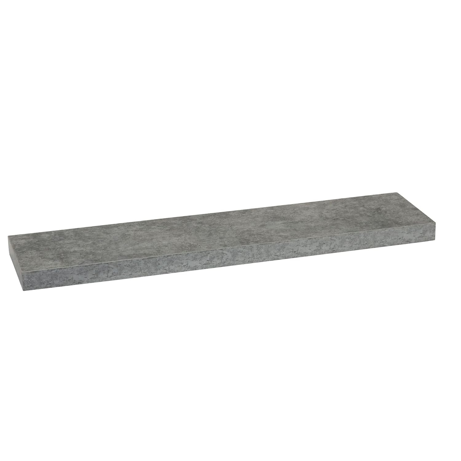 Household Essentials Medium Density Fiberboard Floating Shelf, 7.5" x 32", Gray