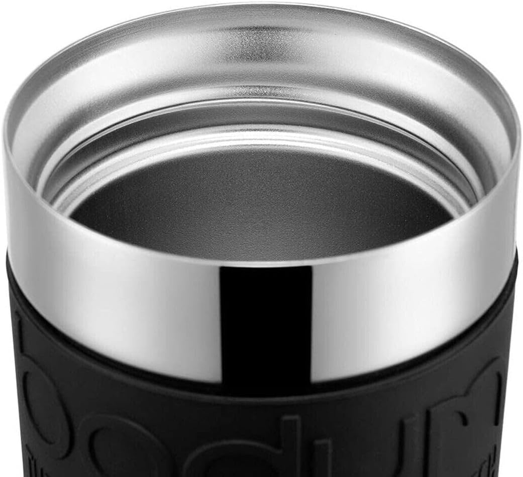 Bodum 11068-01 Vacuum Travel Mug, 0.35 L - Small, Black 1 Count (Pack of 1)