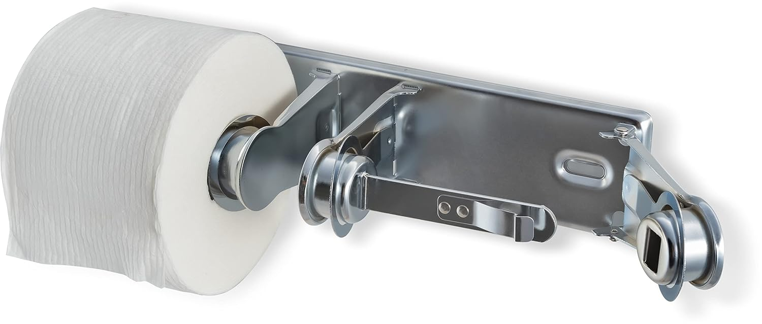 San Jamar carlisle San Jamar - R260XC Locking Toilet Tissue Dispenser, Silver