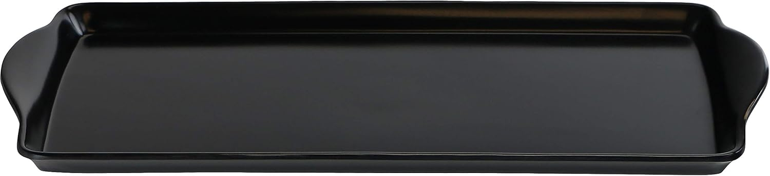 Reston Lloyd Melamine Tidbit Tray, Black