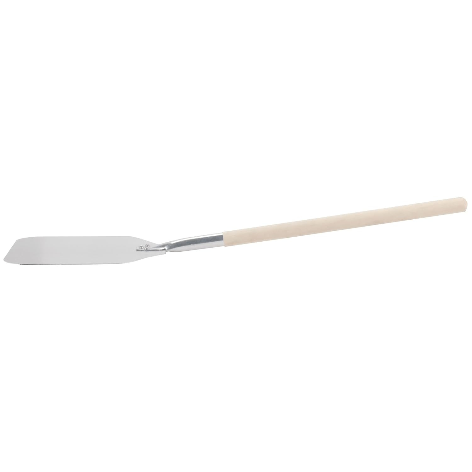 Silver Aluminum Pizza Peel with Long Wood Handle